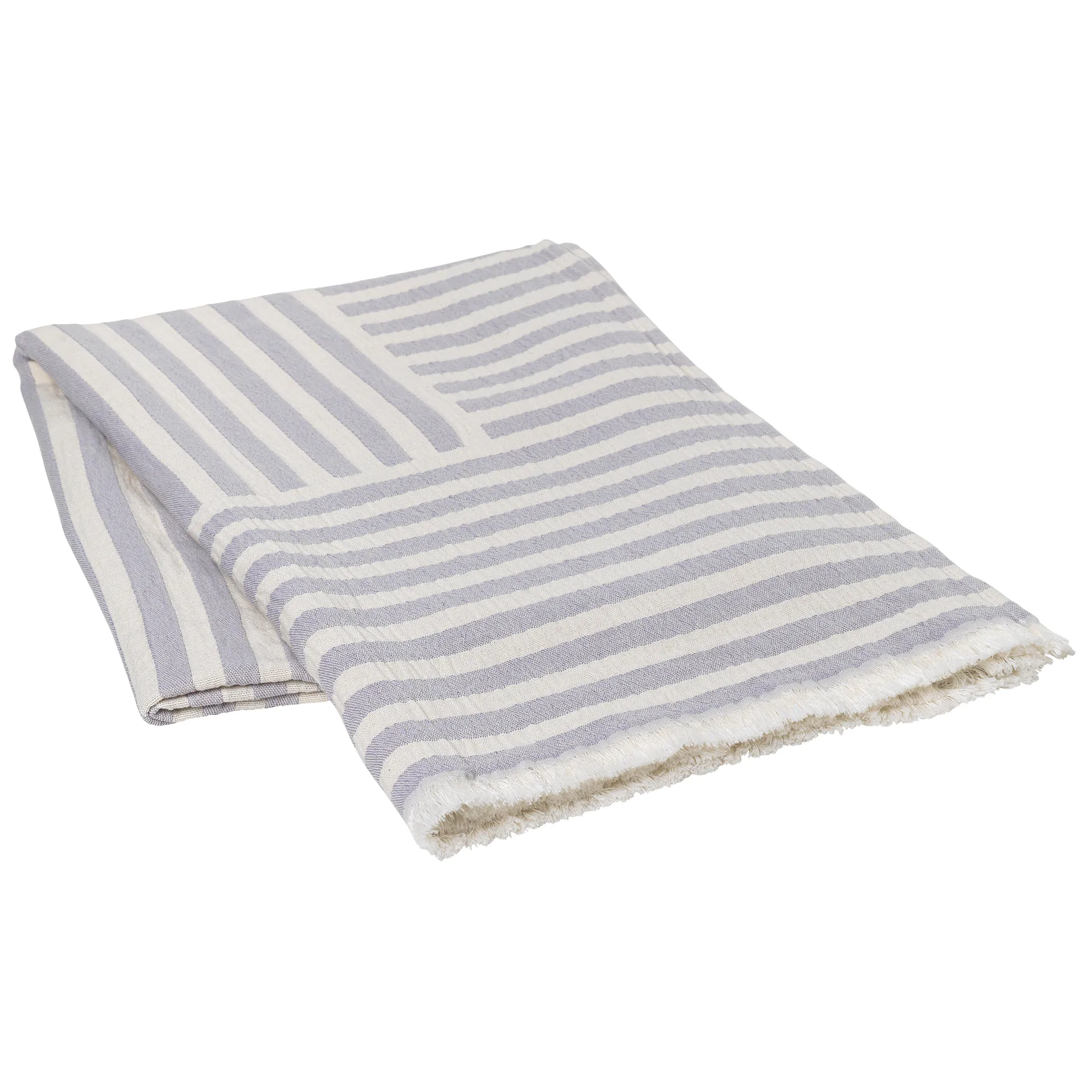 Frankie cotton throw 130x180 cm, orchid hush light purple Broste Copenhagen