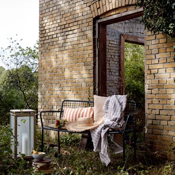 Frankie cotton throw 130x180 cm - orchid hush light purple - Broste Copenhagen