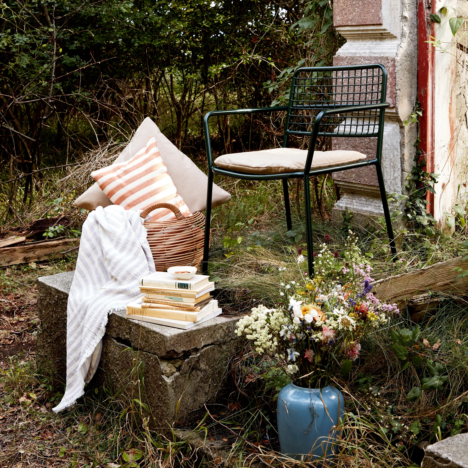 Frankie cotton throw 130x180 cm, orchid hush light purple Broste Copenhagen