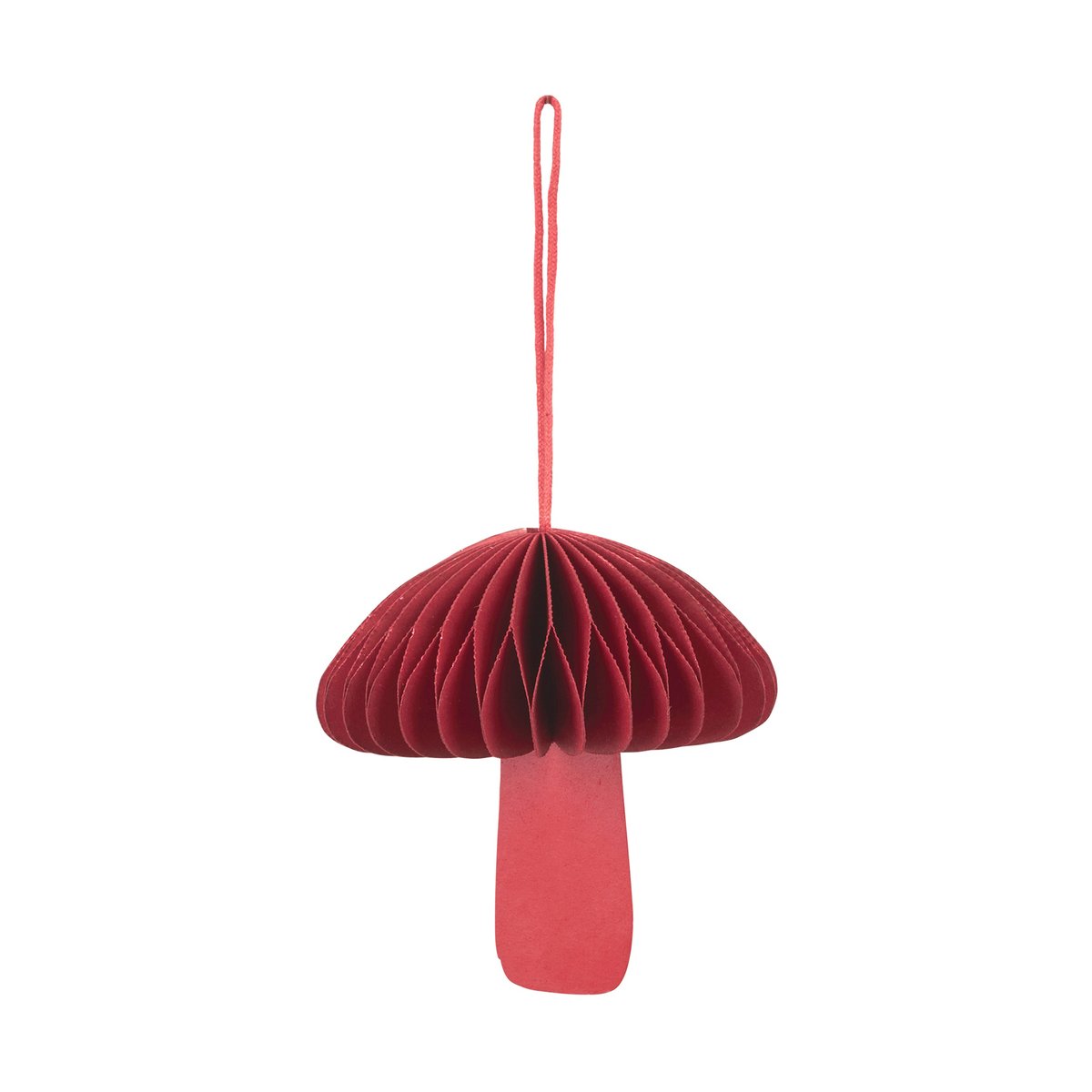 Broste Copenhagen Fungi Christmas tree decoration Pompeian red