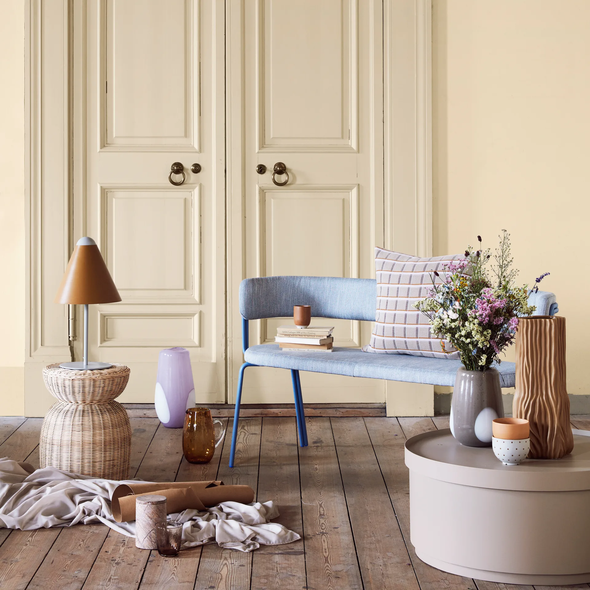 Gine lamp foot, Light grey Broste Copenhagen