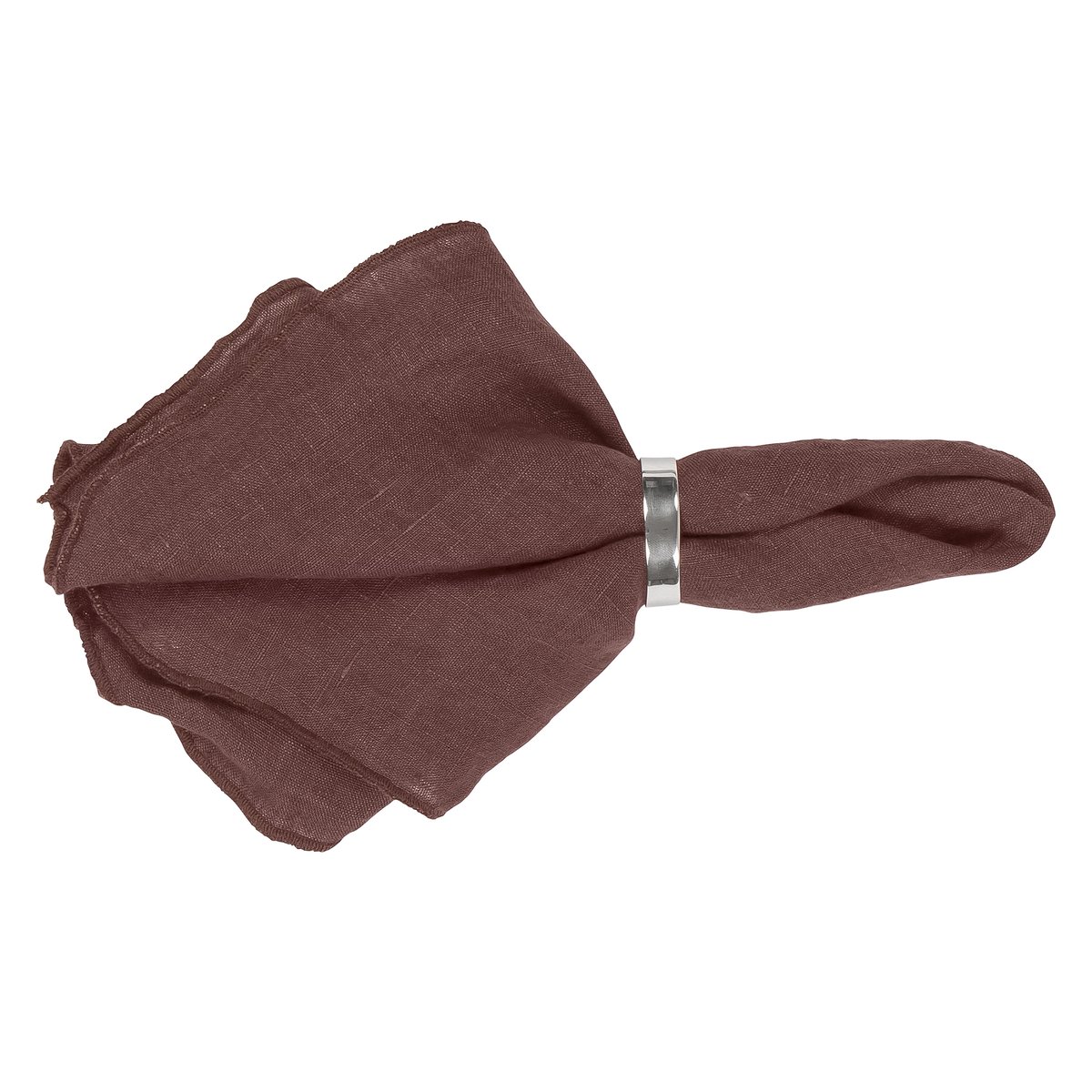 Broste Copenhagen Gracie linen napkins aubergine | Scandinavian Design | Linen & cotton napkins | Purple