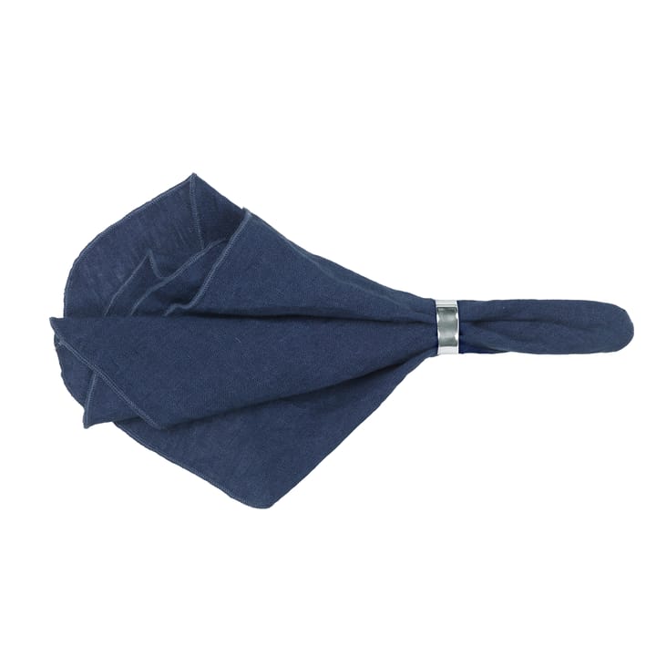 Gracie linen napkins - dark blue (insignia blue) - Broste Copenhagen