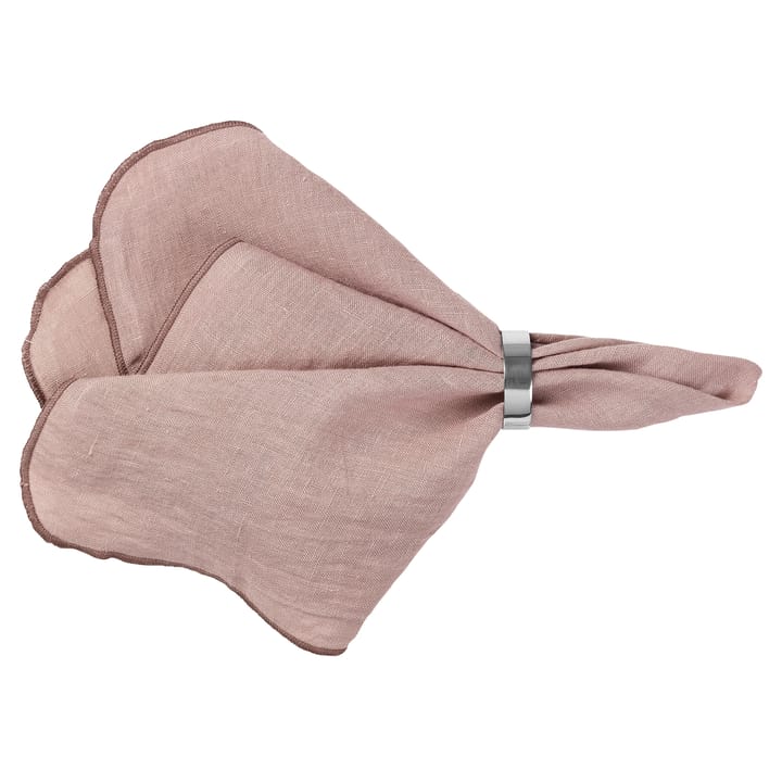 Gracie linen napkins - pink - Broste Copenhagen