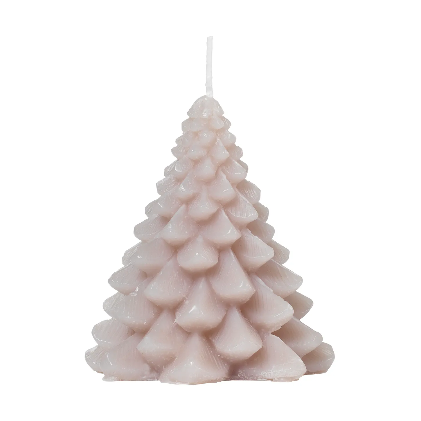Granny Christmas tree candle Ø9x10 cm, Linen Broste Copenhagen