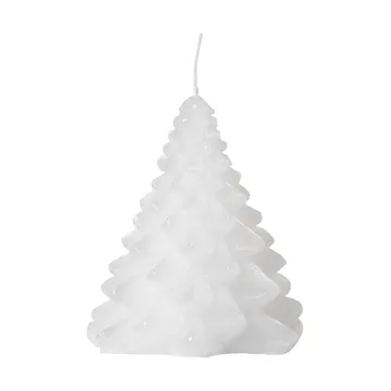 Granny Christmas tree candle Ø9x10 cm - Pure White - Broste Copenhagen
