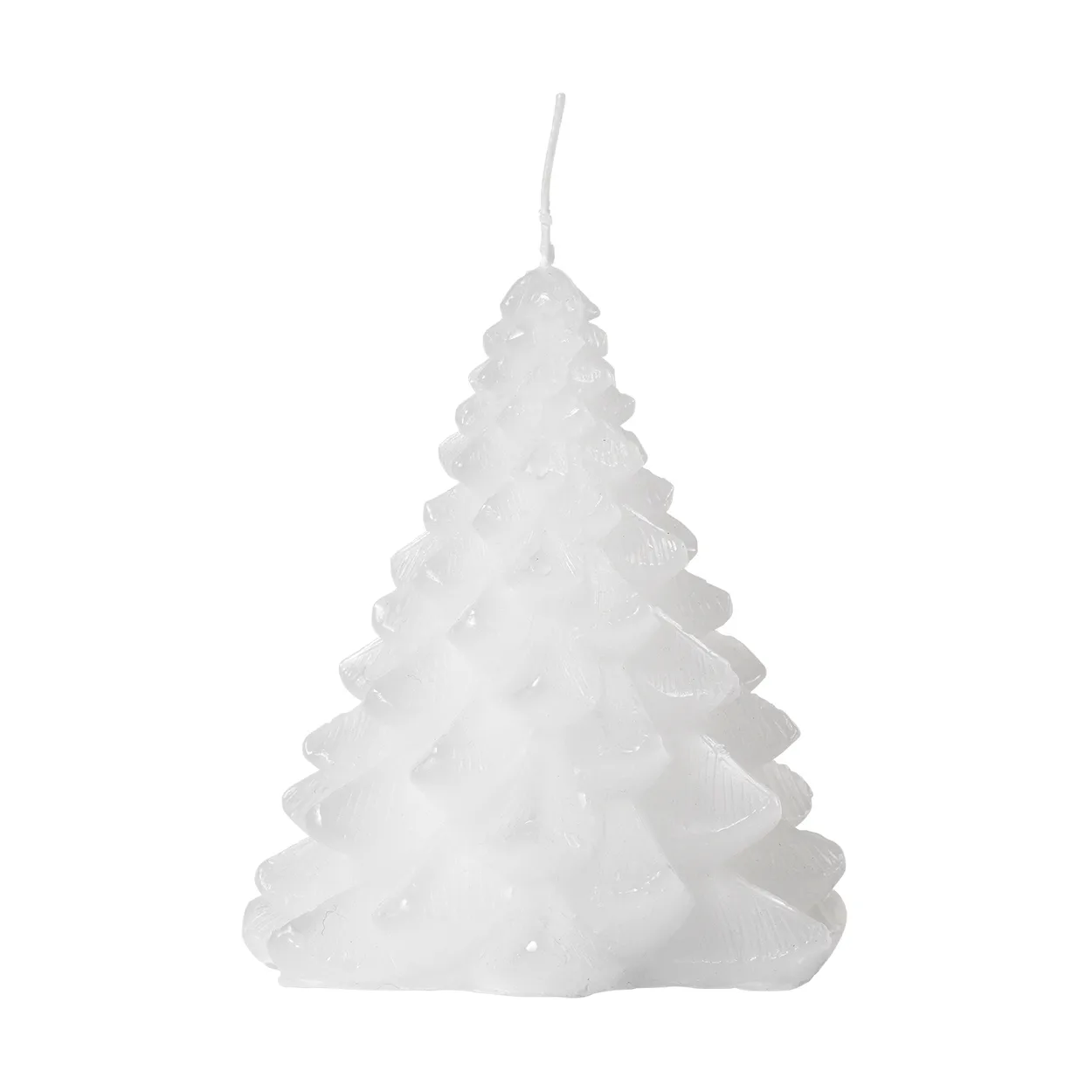 Broste Copenhagen Granny Christmas tree candle o9x10 cm Pure White