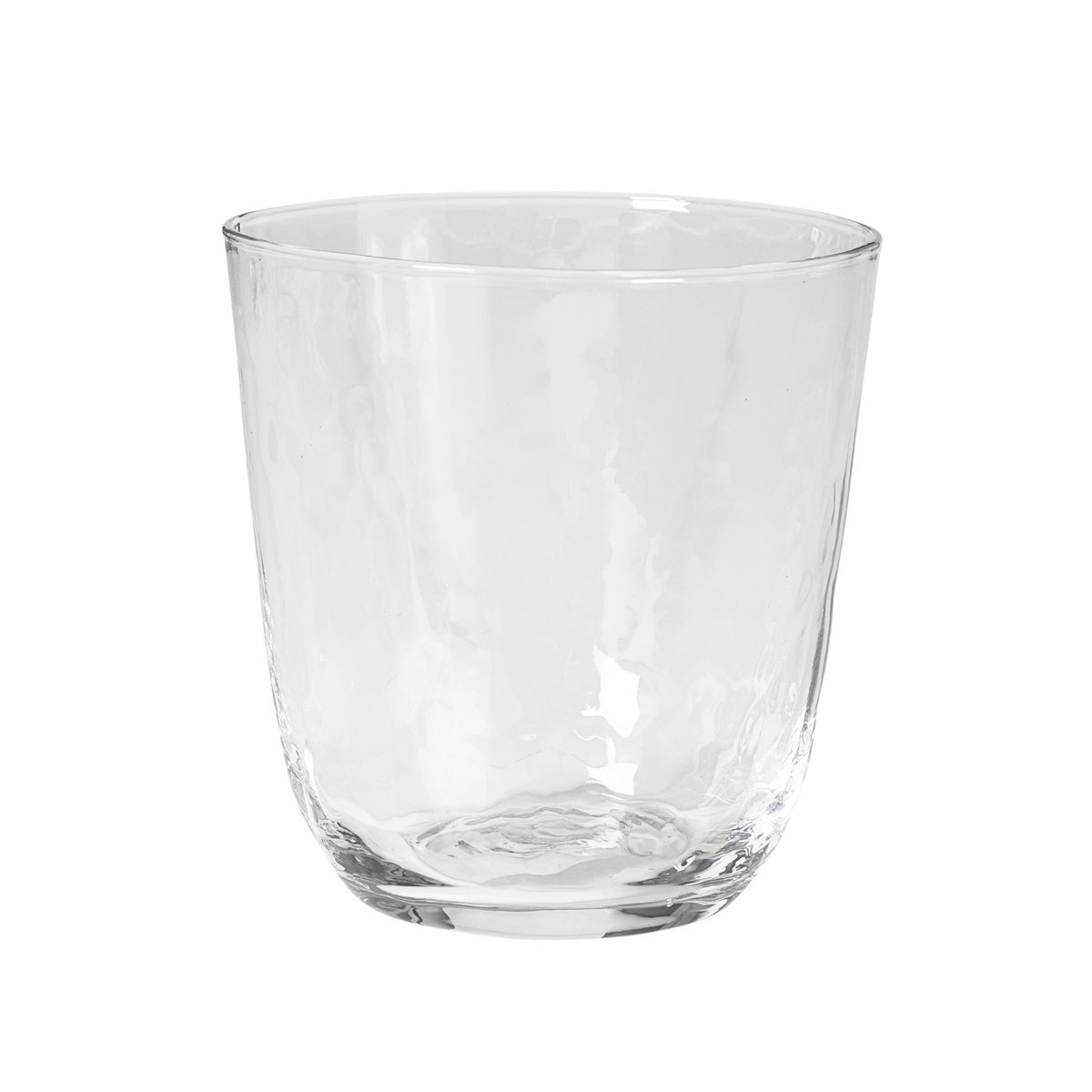 Broste Copenhagen Hammered drinking glass 33.5 cl Klar