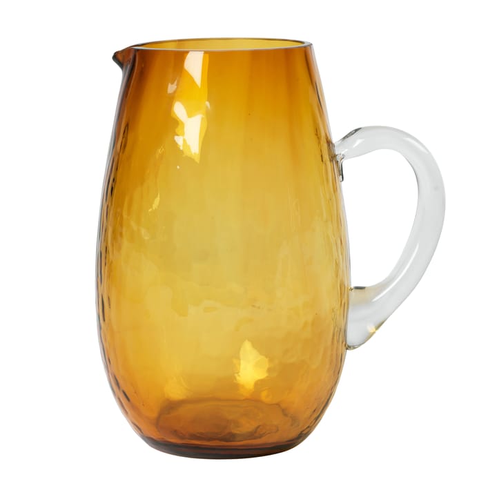 Hammered jug - amber - Broste Copenhagen