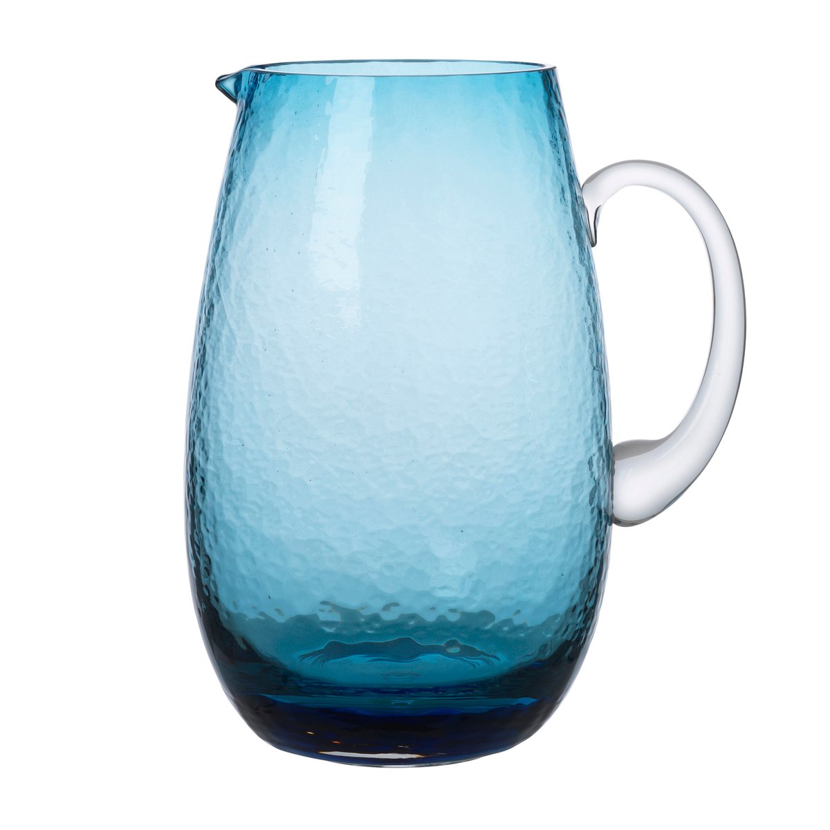 Broste Copenhagen Hammered jug Blue | Scandinavian Design | Water jugs and carafes | Blue