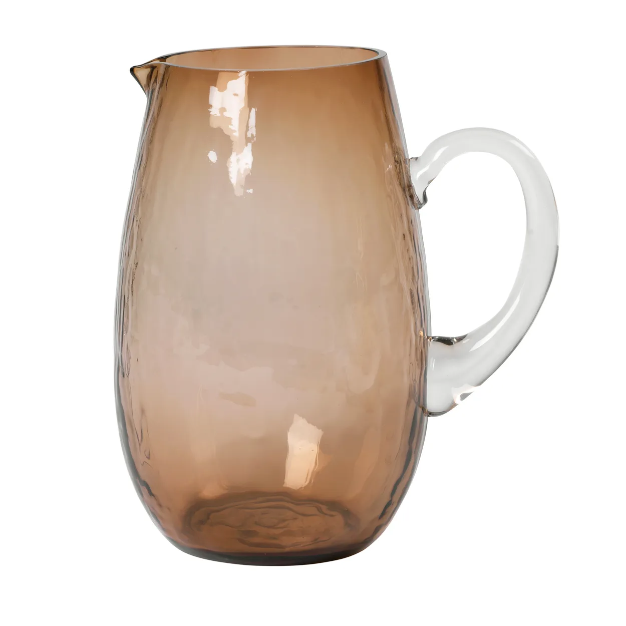 Broste Copenhagen Hammered jug brown | Scandinavian Design | Water jugs and carafes | Brown