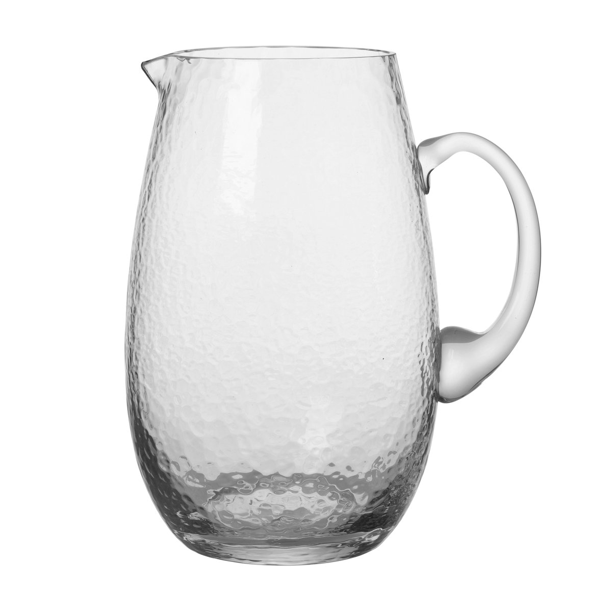 Broste Copenhagen Hammered jug Klar | Scandinavian Design | Water jugs and carafes | Transparent