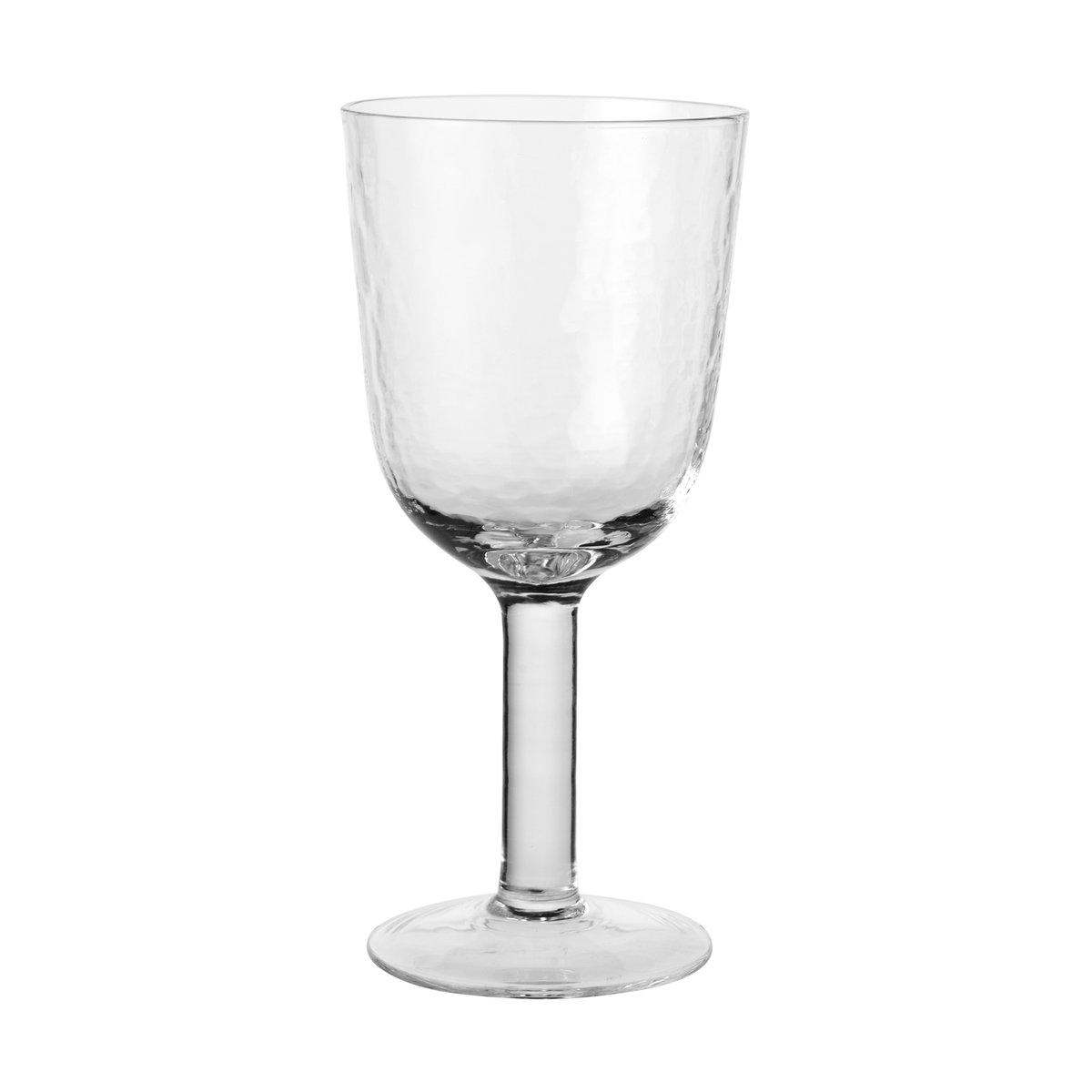 Broste Copenhagen Hammered red wine glass 40 cl Clear