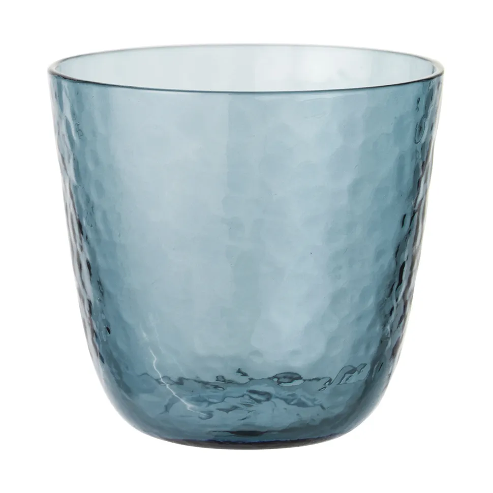 Broste Copenhagen Hammered tumbler 15 cl Blue