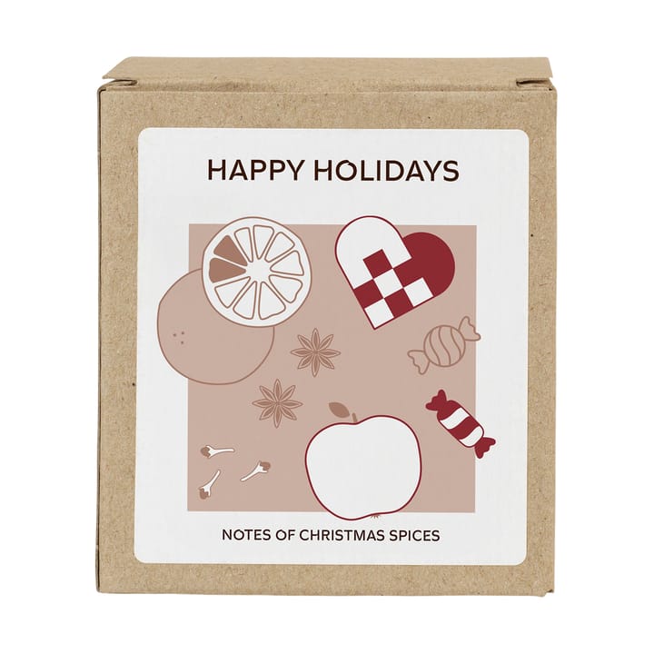 Happy Holidays scented candle 32 h, White Broste Copenhagen
