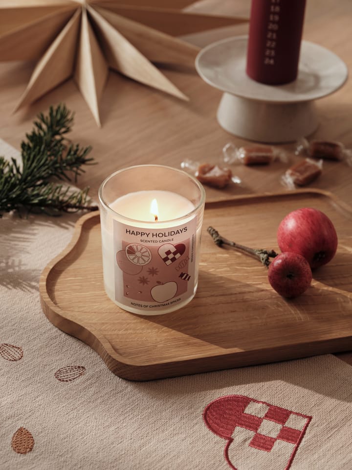 Happy Holidays scented candle 32 h, White Broste Copenhagen
