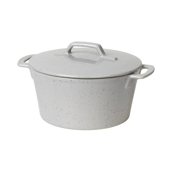 Hasle casserole dish 19x23.5 cm - light grey granite - Broste Copenhagen