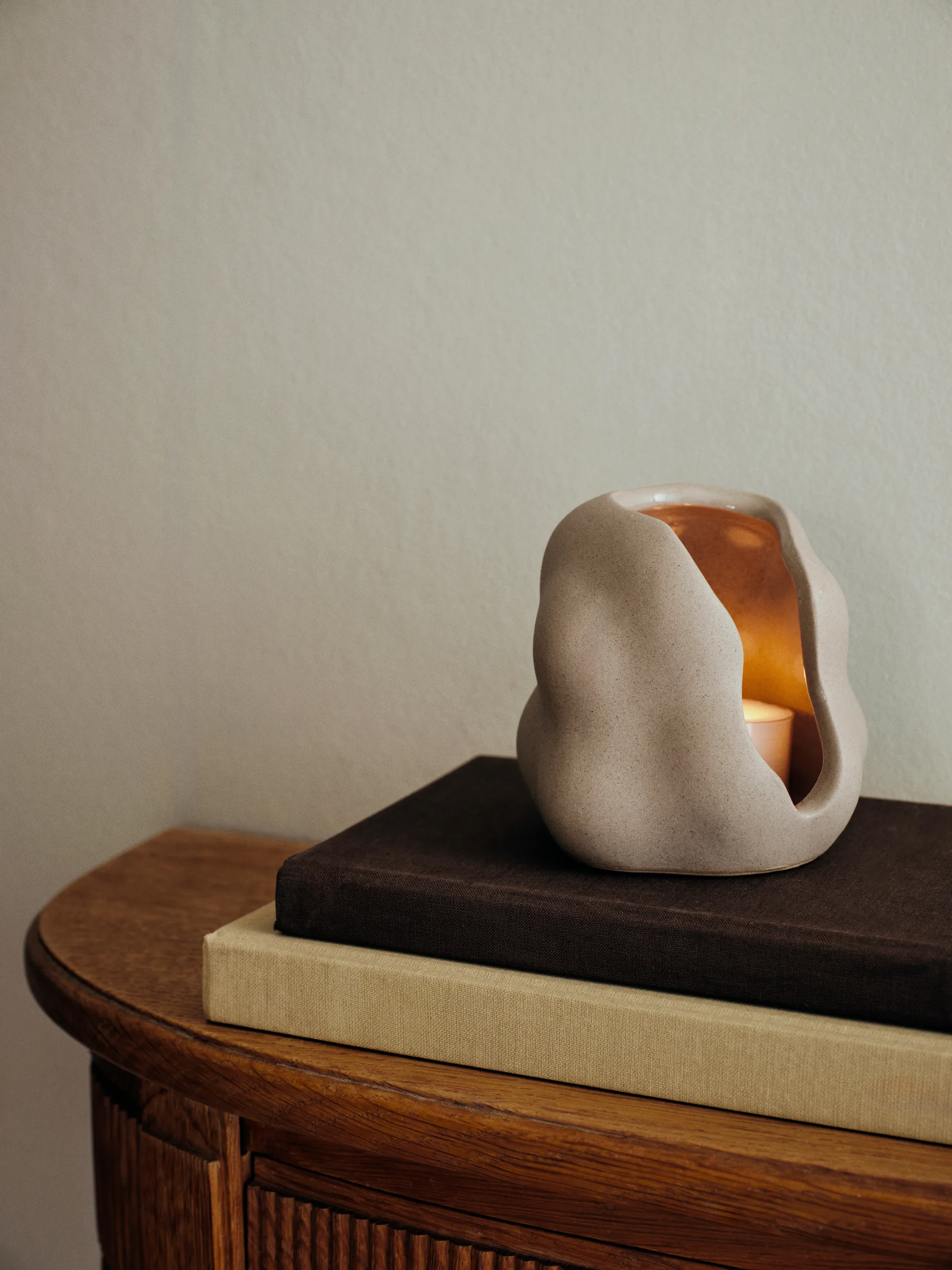 Hekla Hurricane candle lantern, Dove Grey Broste Copenhagen