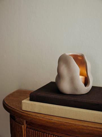 Hekla Hurricane candle lantern - Dove Grey - Broste Copenhagen
