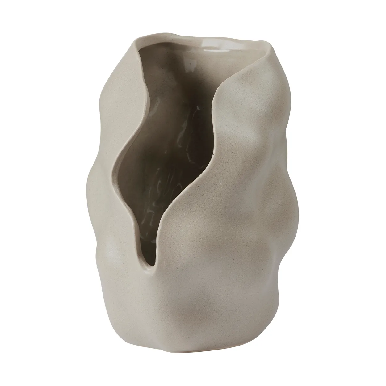 Broste Copenhagen Hekla Hurricane tealight holder o18.6 cm Dove grey