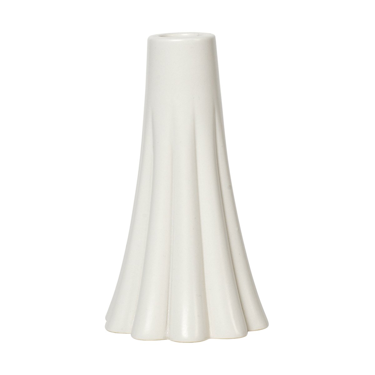 Broste Copenhagen Heli candlestick 14 cm Cream | Scandinavian Design | Tea light holders, lanterns & candle dishes | Beige