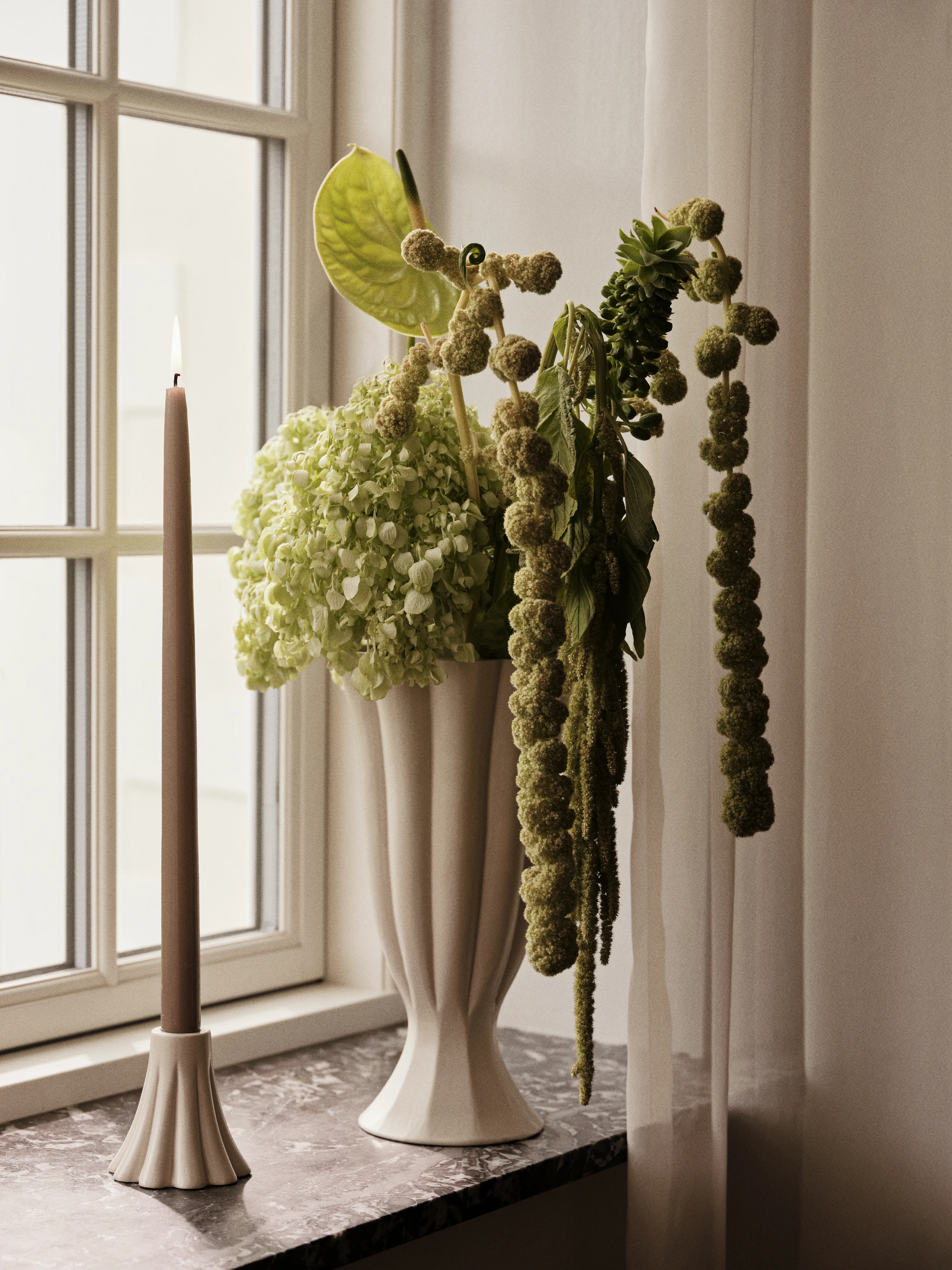 Heli vase S, Cream