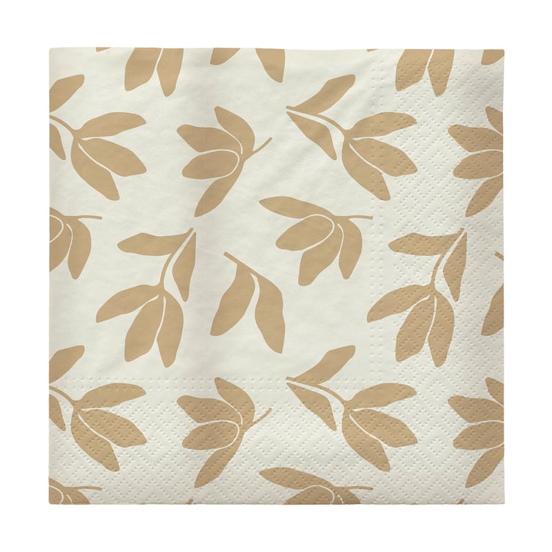 Broste Copenhagen Herbert paper napkins 33x33 cm 20-pack Beige-off white