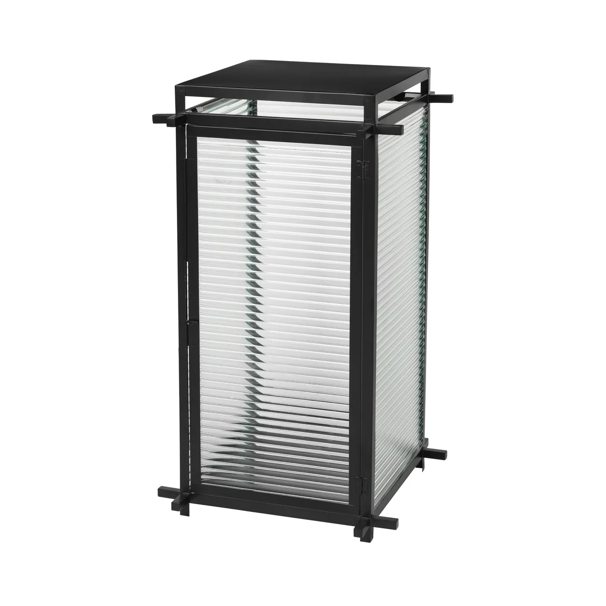 Broste Copenhagen Hoko lantern 63 cm Iron-glass | Scandinavian Design | Tea light holders, lanterns & candle dishes | Black