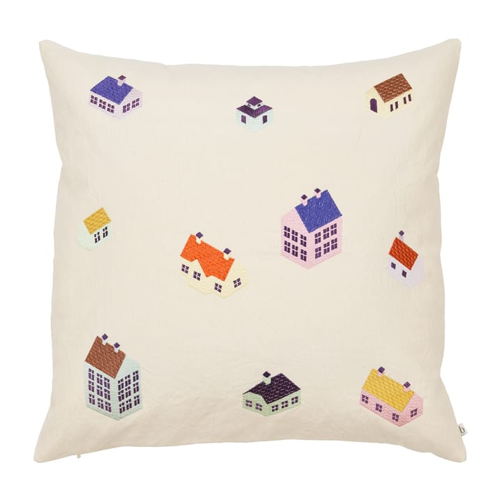 House pillowcase 50x50 cm - Multi color - Broste Copenhagen