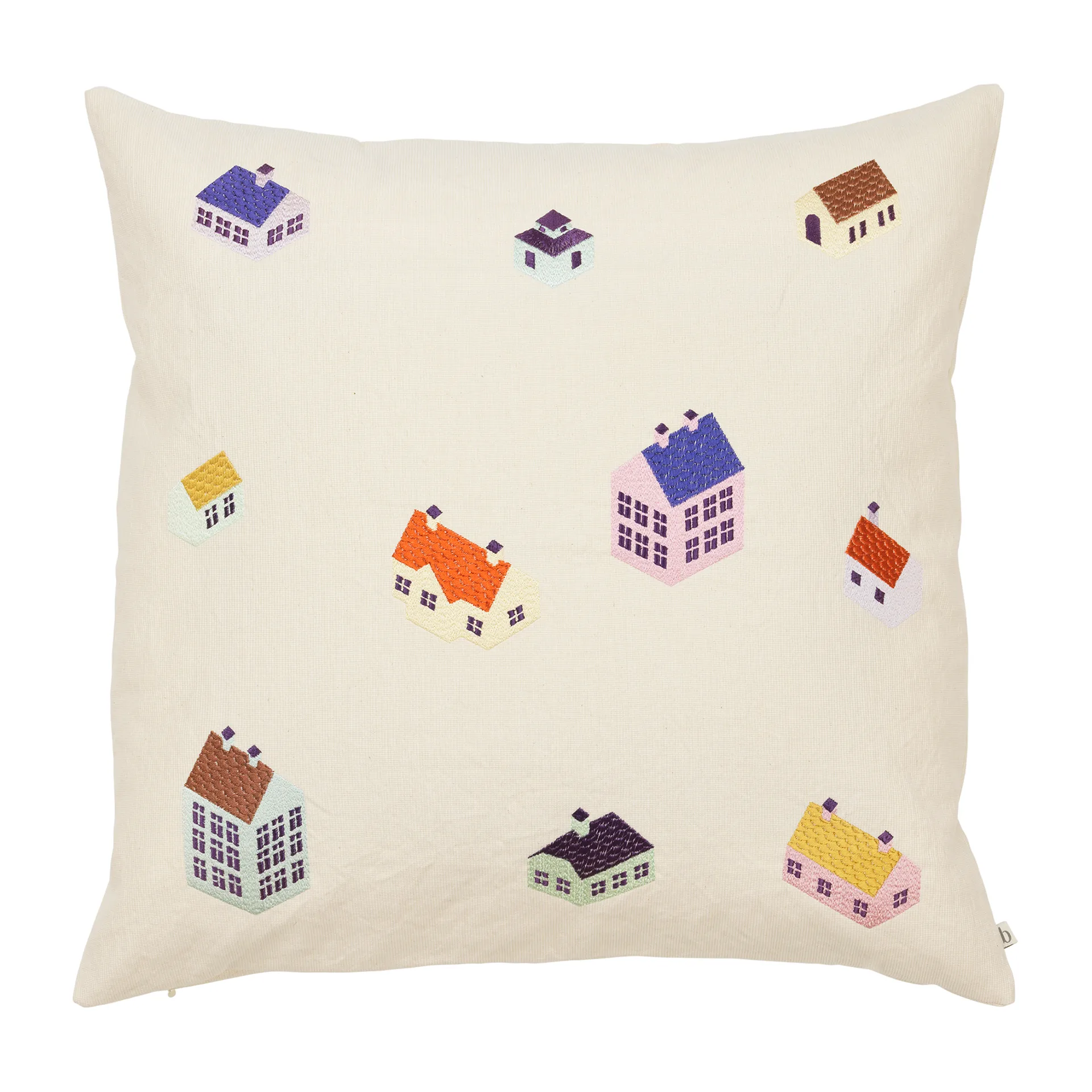 House pillowcase 50x50 cm, Multi color Broste Copenhagen