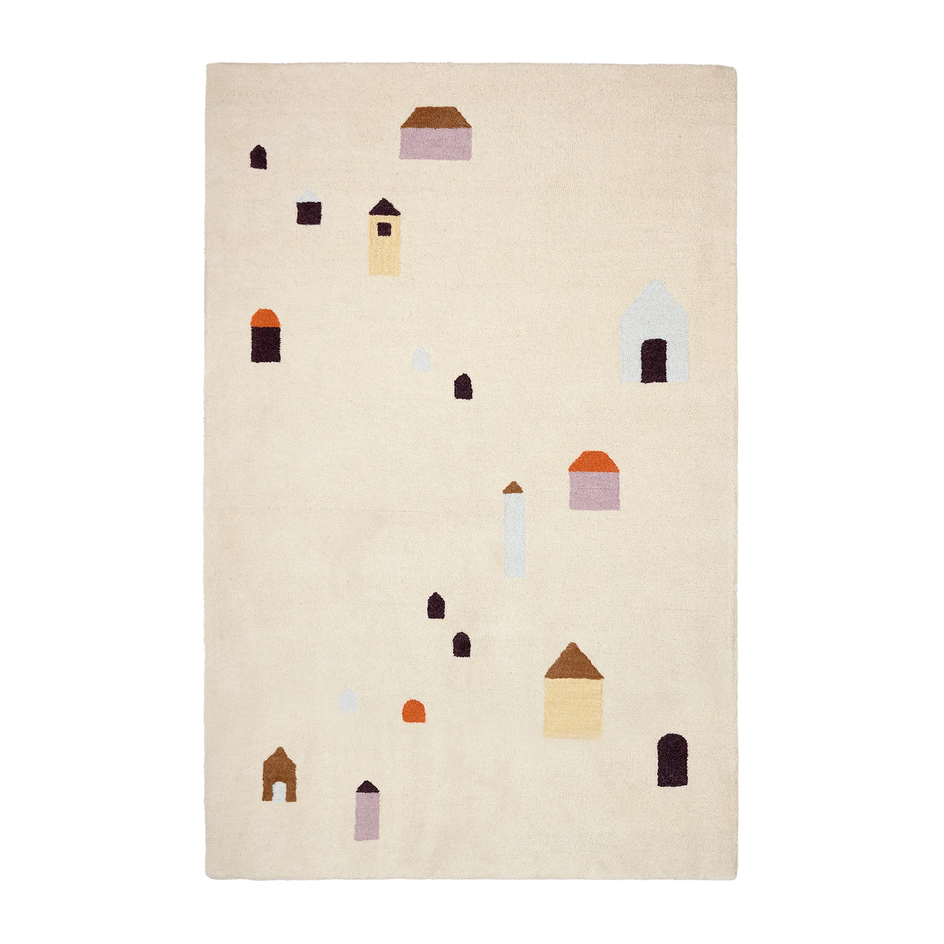 House wool carpet 140x200 cm, Light warm grey Broste Copenhagen