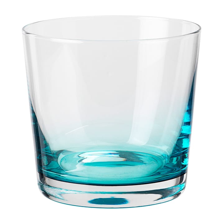 Hue drinking glass 15 cl - Clear-turquoise - Broste Copenhagen
