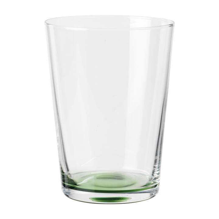 Hue drinking glass 30 cl - Clear-olive green - Broste Copenhagen
