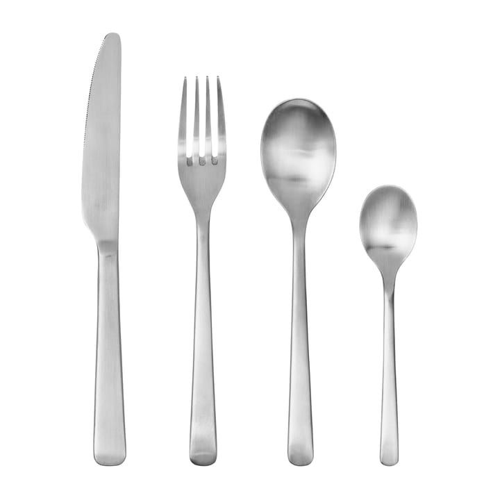 Hune cutlery 16 pcs - Brushed satin - Broste Copenhagen