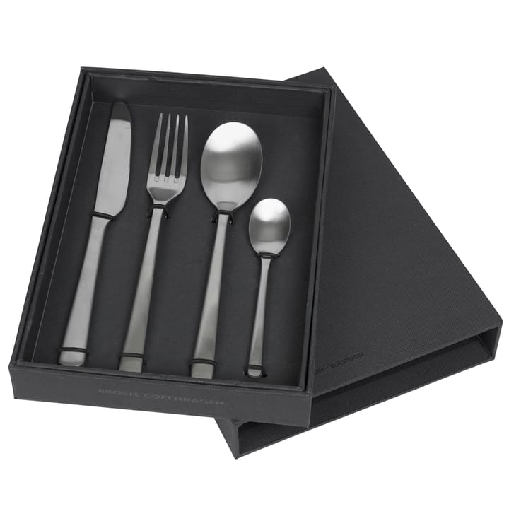 Hune cutlery 4 pieces - Brushed satin - Broste Copenhagen