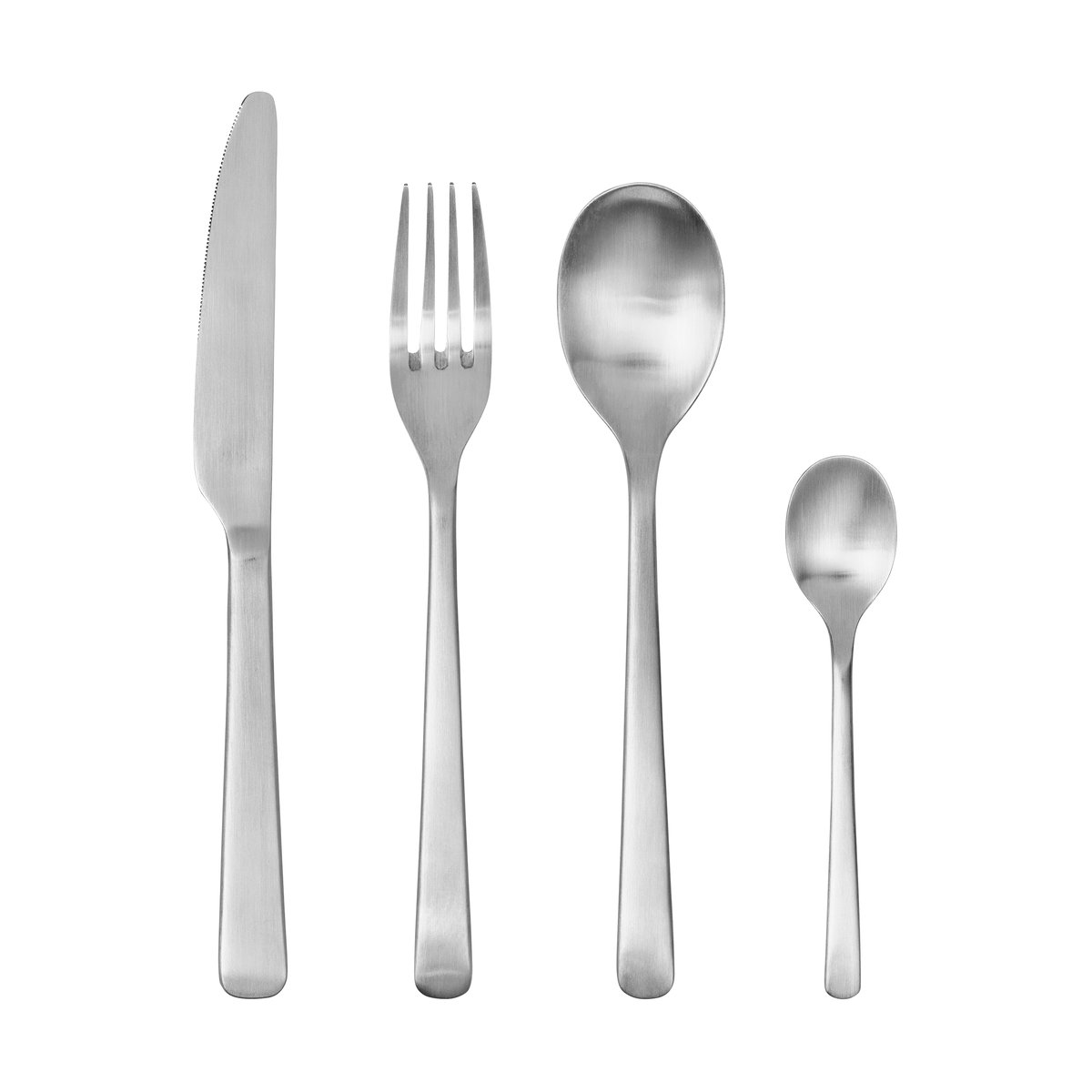 Broste Copenhagen Hune cutlery brushed satin 4 pieces Stainless steel