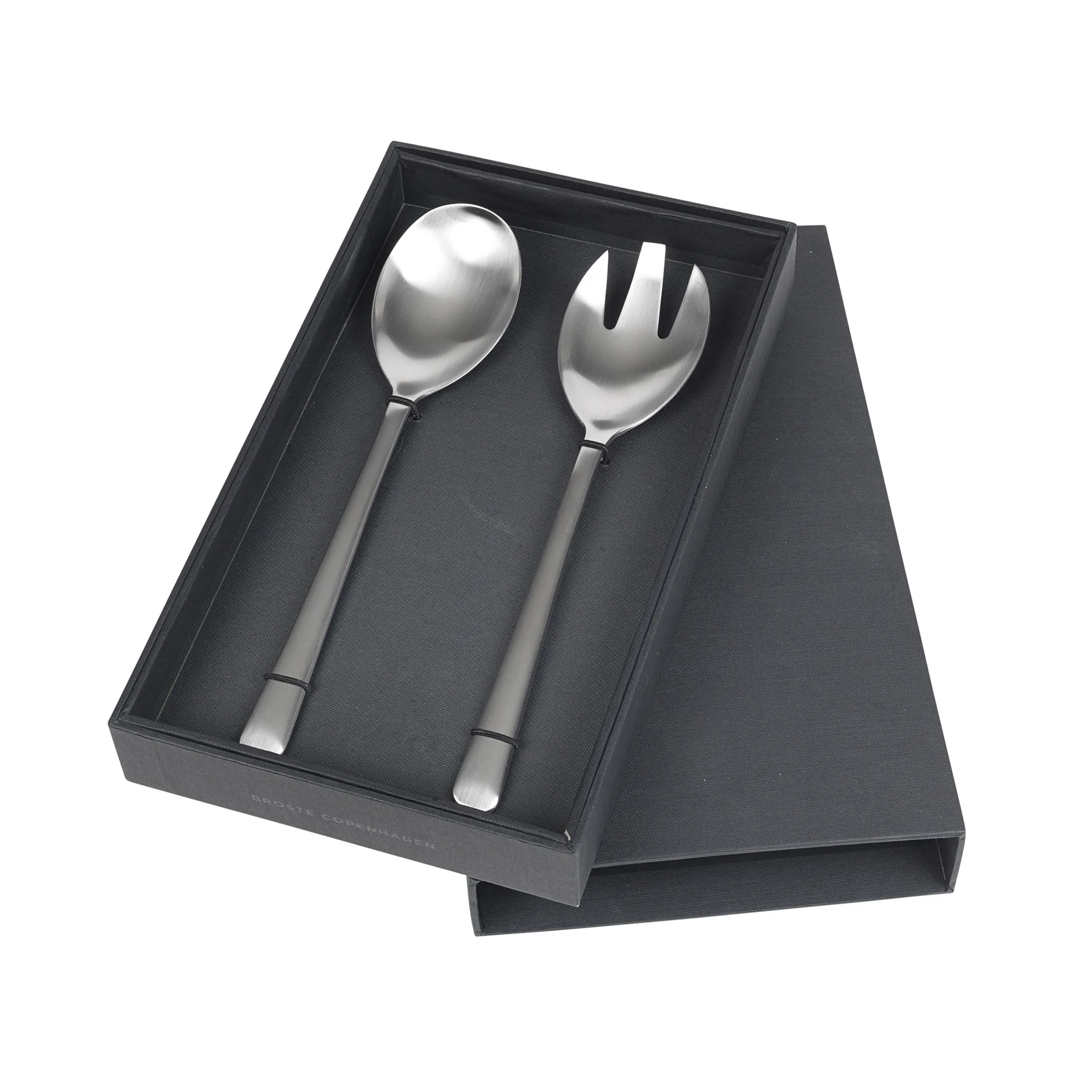 Hune salad cutlery 2-pack, brushed satine Broste Copenhagen
