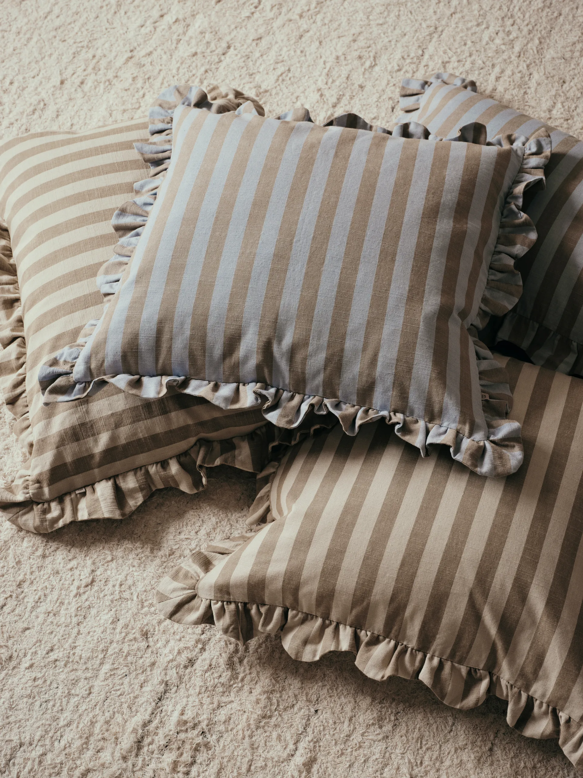 Ina cushion cover, Dusty blue-brown kelp, 50x50 cm Broste Copenhagen