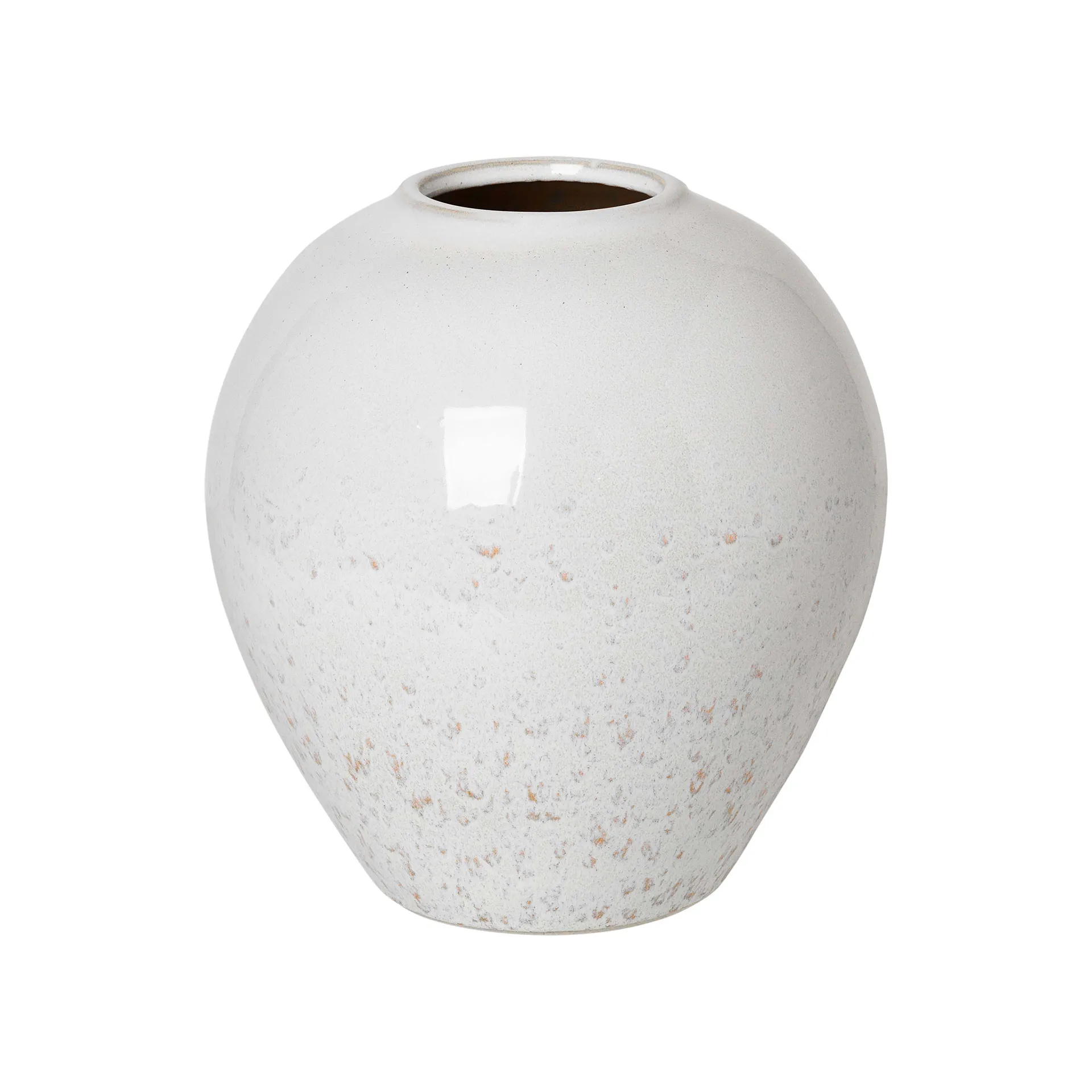 Ingrid ceramic vase 25.5 cm, rainy day-indian tan Broste Copenhagen