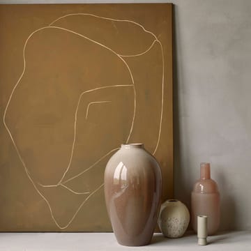 Ingrid ceramic vase 40 cm - simple taupe-brown - Broste Copenhagen
