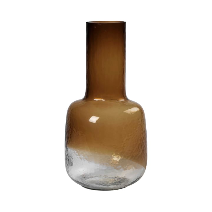 Ingvar glass vase 45 cm - indian tan-clear - Broste Copenhagen