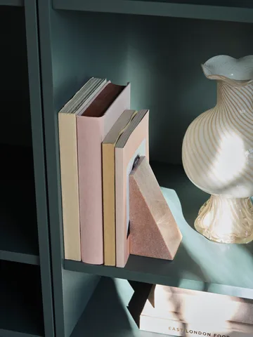 Jarl bookend 2-pack - Rose marble - Broste Copenhagen