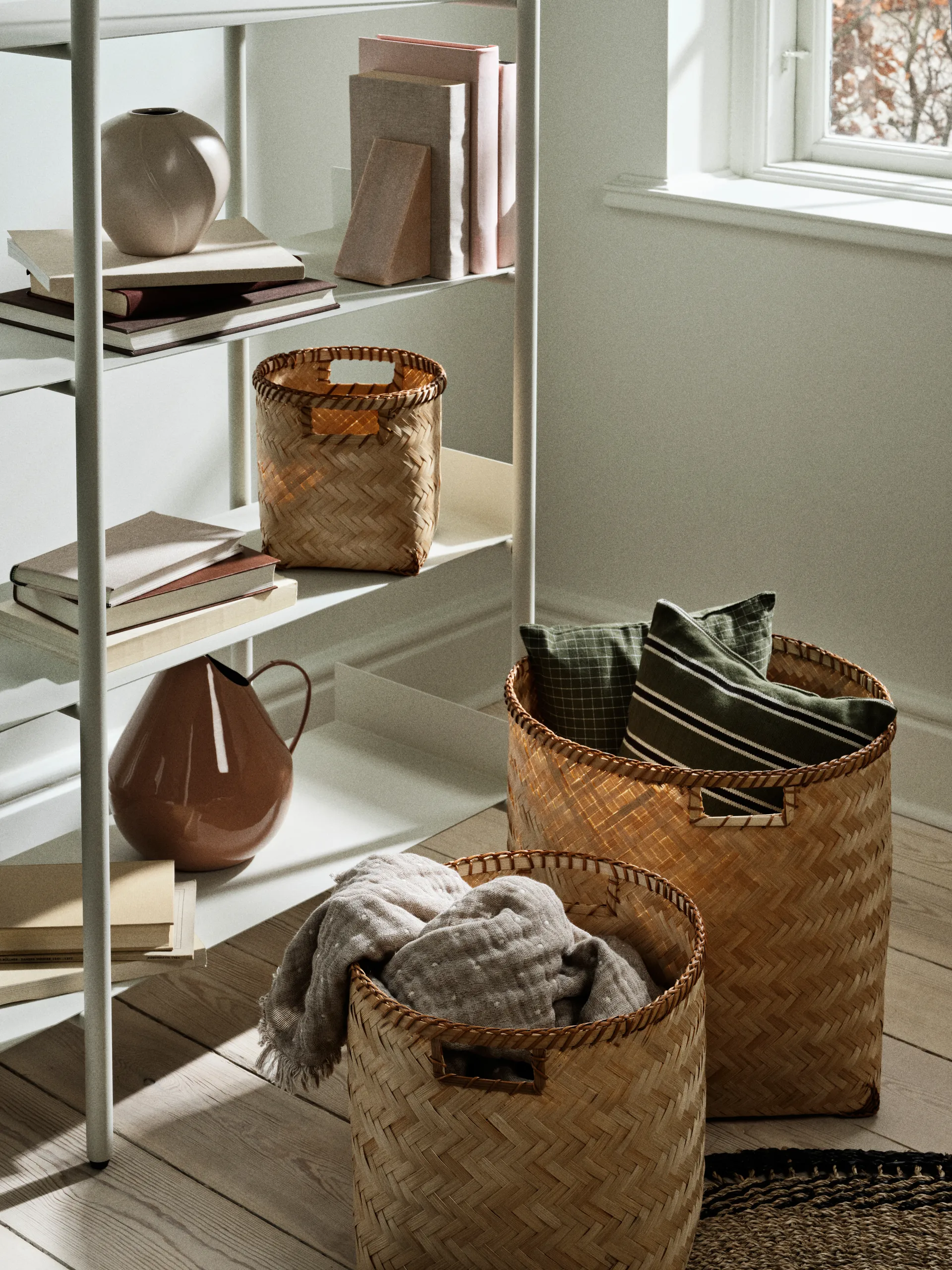 Jarl bookend 2-pack, Rose marble Broste Copenhagen