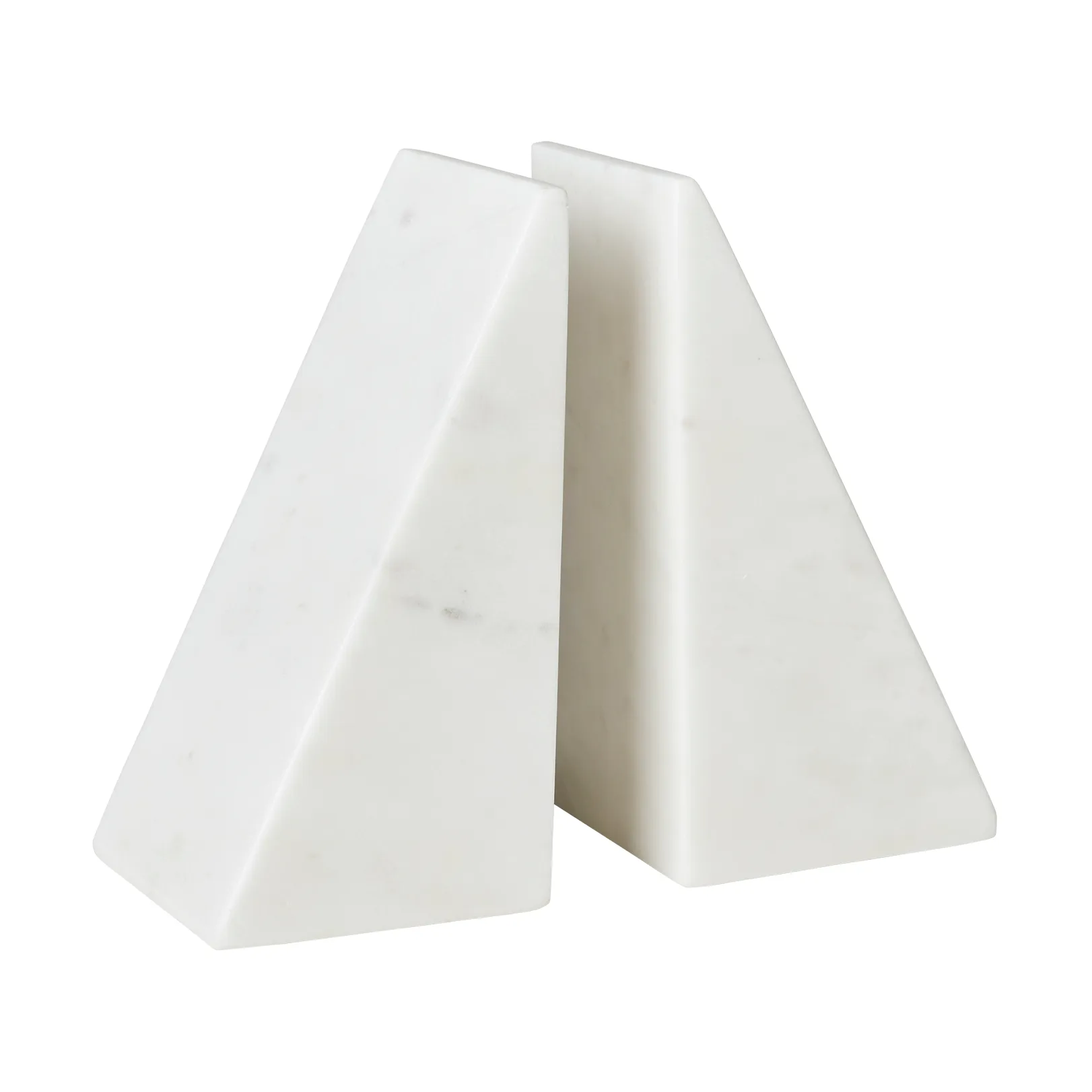 Jarl bookend 2-pack, White marble Broste Copenhagen