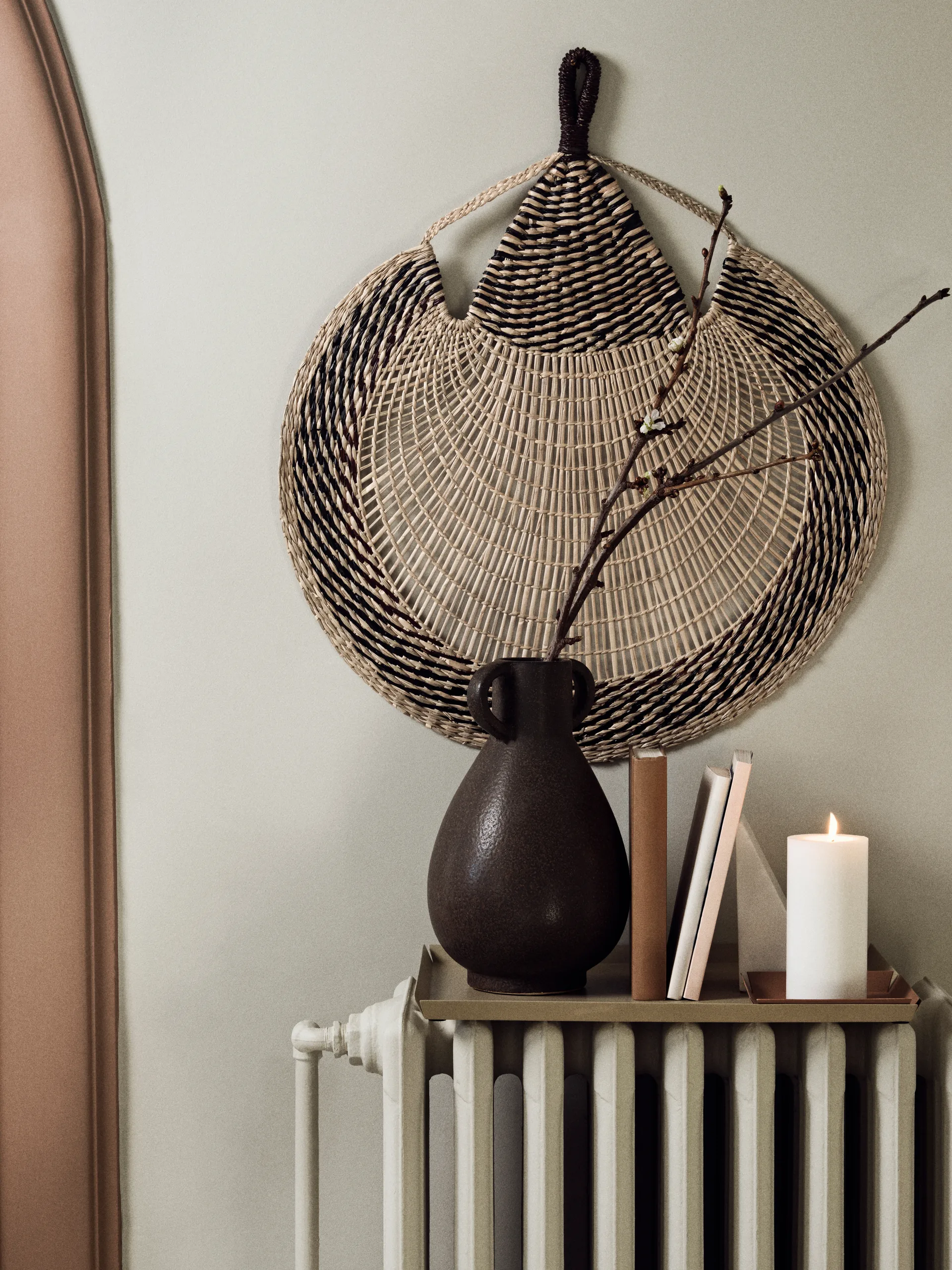 Jarl bookend 2-pack, White marble Broste Copenhagen