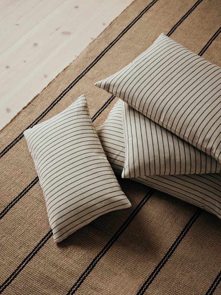Karen cushion cover, Light beige-black, 50x50 cm Broste Copenhagen
