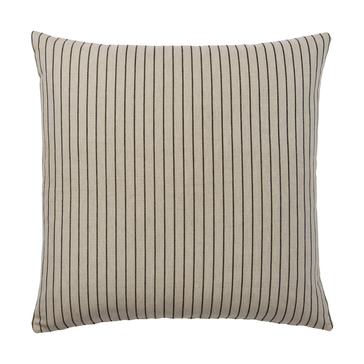 Broste Copenhagen Karen cushion cover Light beige-black, 60x60 cm