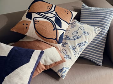 Koi pillowcase 40x60 cm - Intense blue - Broste Copenhagen