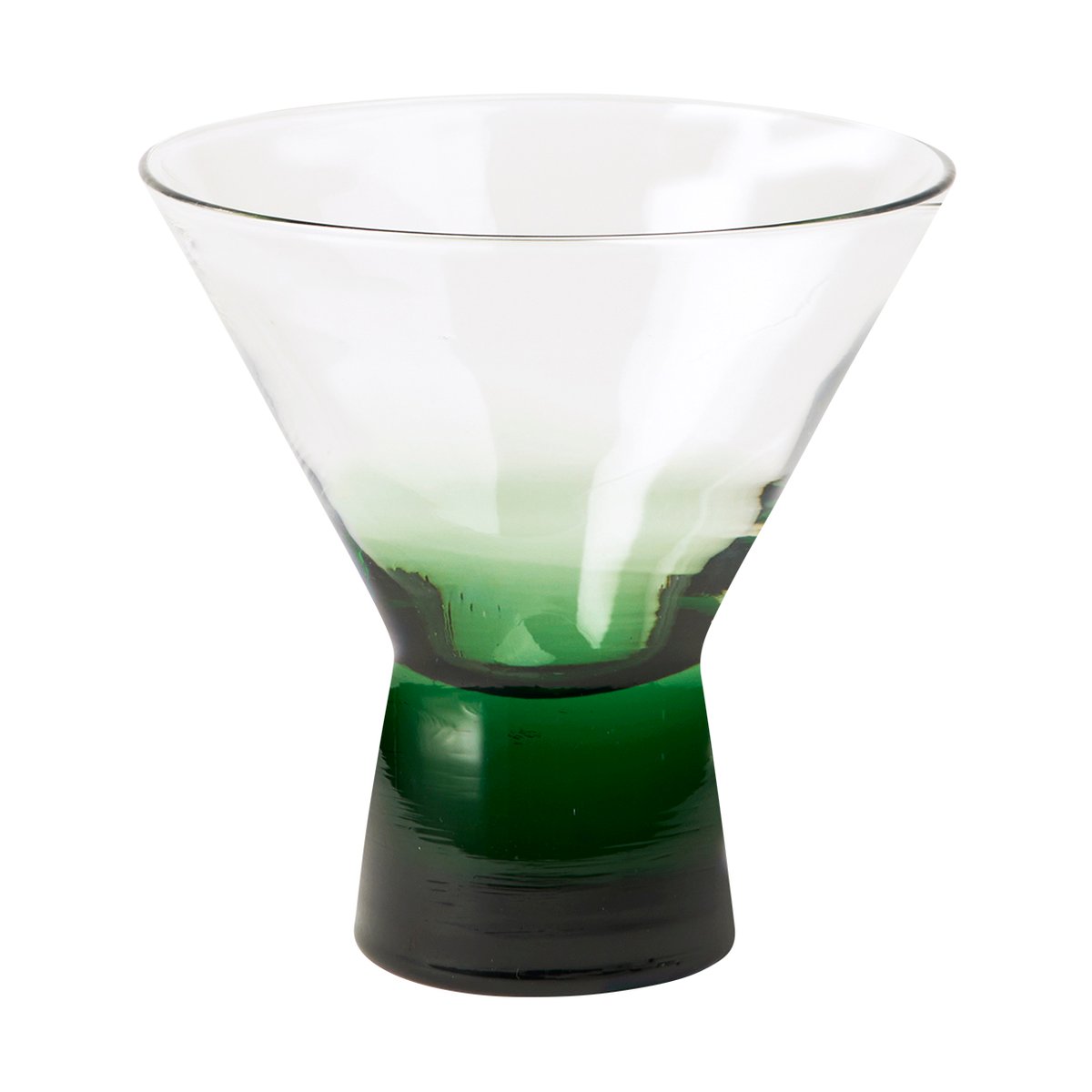 Broste Copenhagen Konus cocktail glass 10 cl Green | Scandinavian Design | Cocktail & Martini glasses | Green