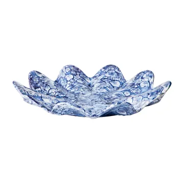 Lilja decorative saucer Ø38 cm - Intense blue-white - Broste Copenhagen